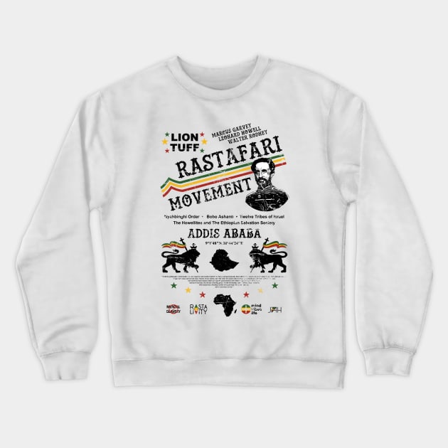 Rastafari Movement Crewneck Sweatshirt by LionTuff79